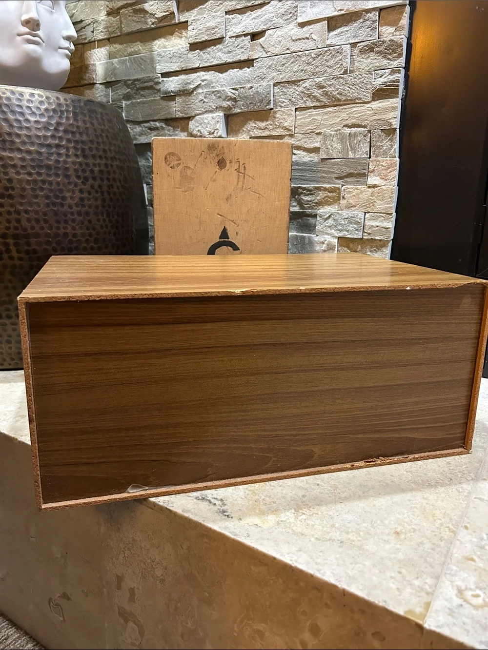 Woodgrain Stackable Storage Box - Brown - Picture 12 of 16